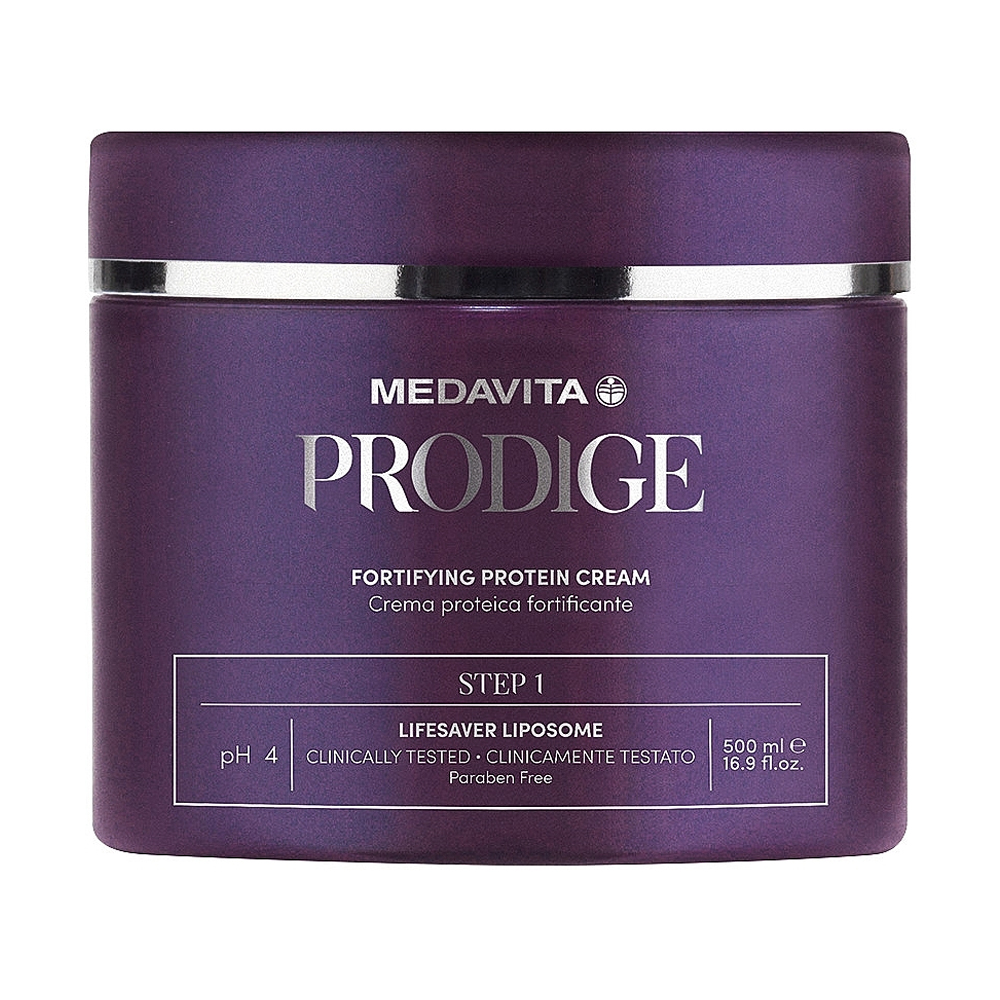 Зміцнювальний крем для волосся Medavita Prodige Fortifying Protein Cream Step 1, 500 мл
